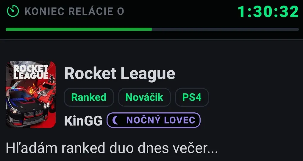 GGM8 výzva na spoločné hranie z mobilnej aplikácie